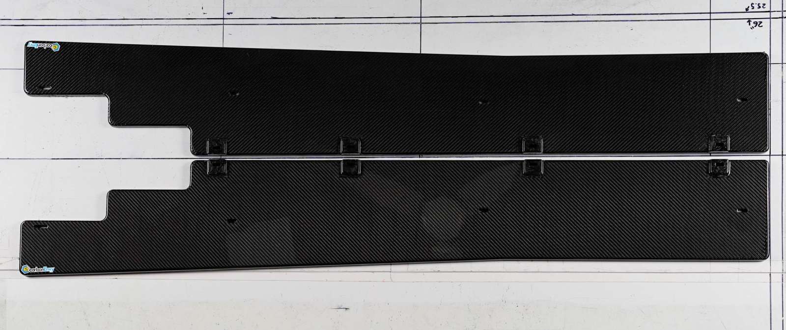 Carbon Envy Side Splitter for Dodge Viper GTS