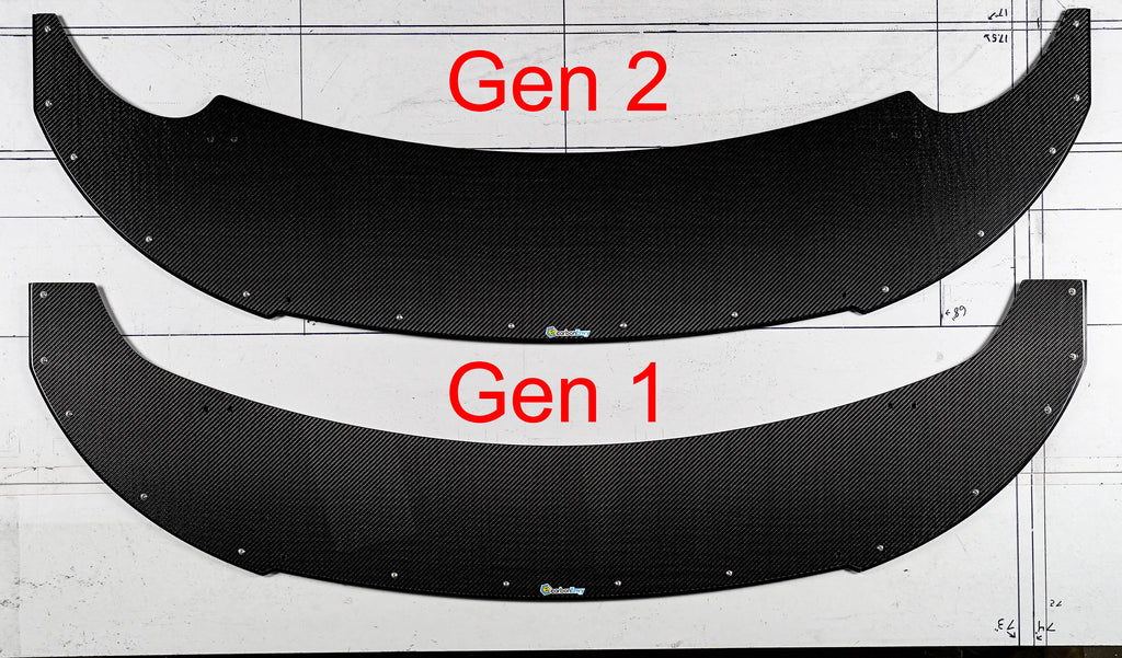 Gen 1 and Gen 2 front splitters